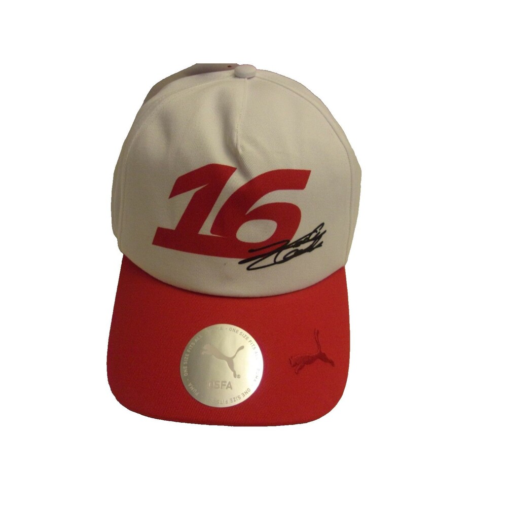 Charles Leclerc16 Cap Red White  Adjustible Puma New Official  Ferrari Unisex
